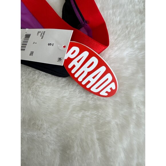 Parade Silky Mesh Flutter Strap T-Shirt Bra & Thong Small 34B NEW - Picture 7 of 11